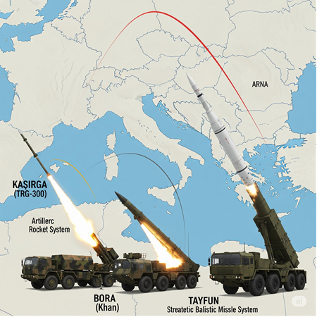 Roket Sanatçıları: KASIRGA, BORA ve TAYFUN Balistik Füzeleriyle Gelen Stratejik Vuruş Gücü