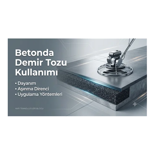 Betonda Demir Tozu Kullanımı: Dayanım, Aşınma Direnci ve Uygulama Yöntemleri