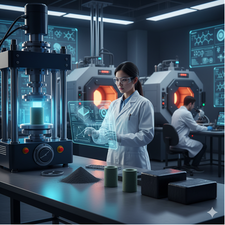 Nd²O³ ile manyetik seramik üretiminde presleme basınçlarının etkisi