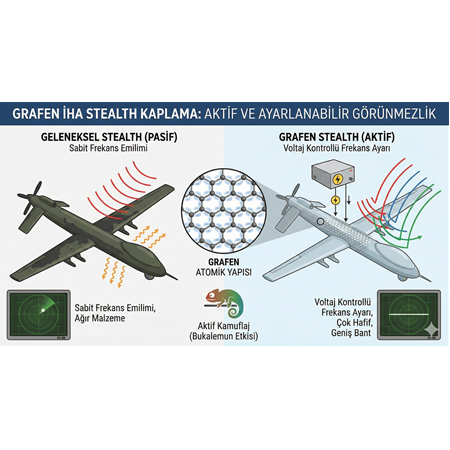 Grafen İHA stealth kaplama
