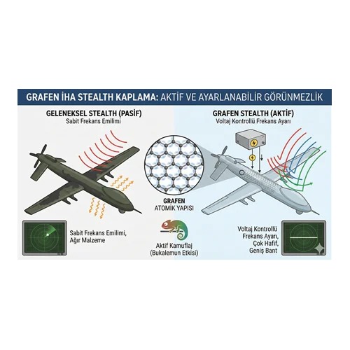 Grafen İHA stealth kaplama