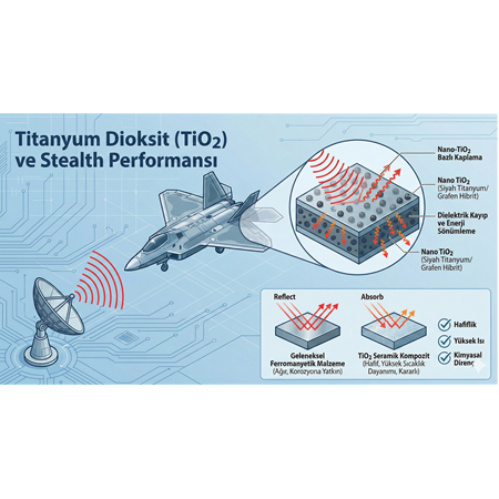 Titanyum dioksit stealth performansı