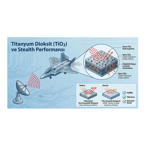 Titanyum dioksit stealth performansı
