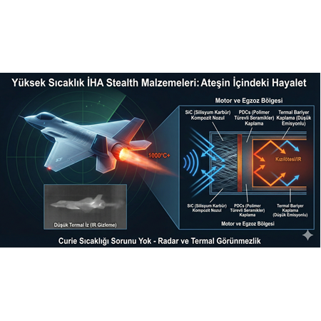 Yüksek sıcaklık İHA stealth malzemeleri