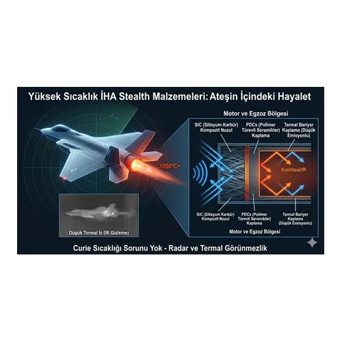 Yüksek sıcaklık İHA stealth malzemeleri
