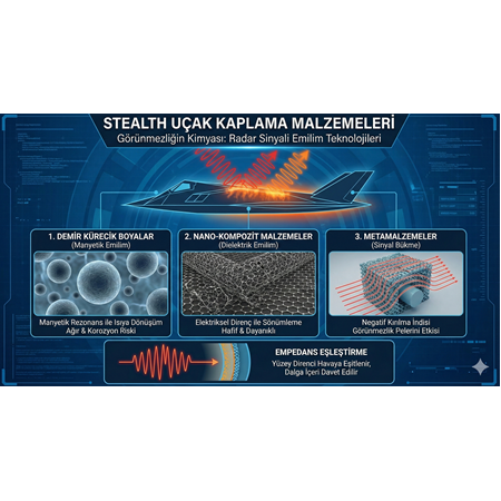 Stealth uçak kaplama malzemeleri