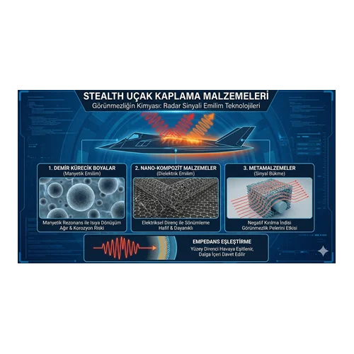 Stealth uçak kaplama malzemeleri