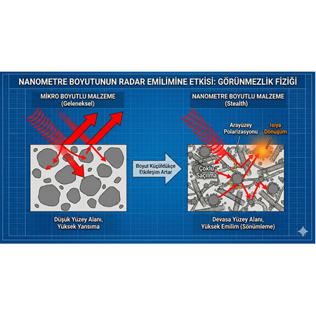 Nanometre boyutunun radar emilimine etkisi