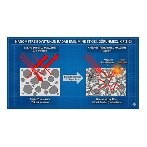 Nanometre boyutunun radar emilimine etkisi