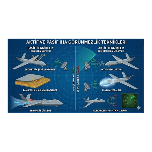 Aktif/Pasif İHA görünmezlik teknikleri
