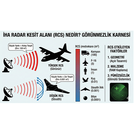 İHA radar kesit alanı (RCS) nedir?