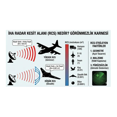 İHA radar kesit alanı (RCS) nedir?