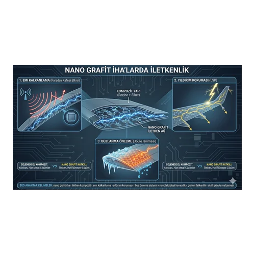 Nano grafit İHA'larda iletkenlik