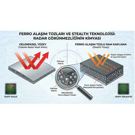 Ferro alaşım tozları ve stealth