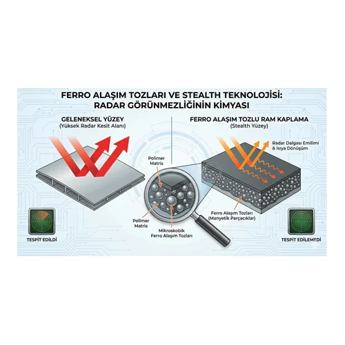 Ferro alaşım tozları ve stealth