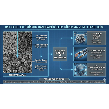 CNT katkılı alüminyum nanopartiküller