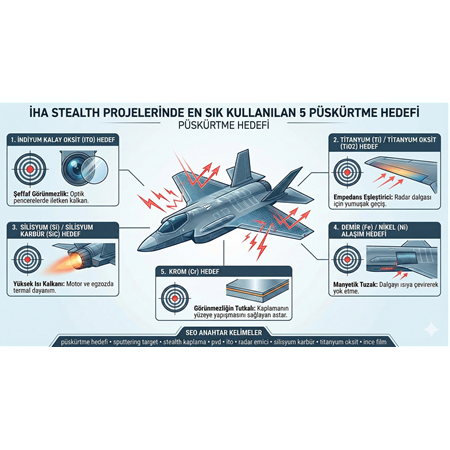 İHA Stealth Projelerinde En Sık Kullanılan 5 Püskürtme Hedefi.