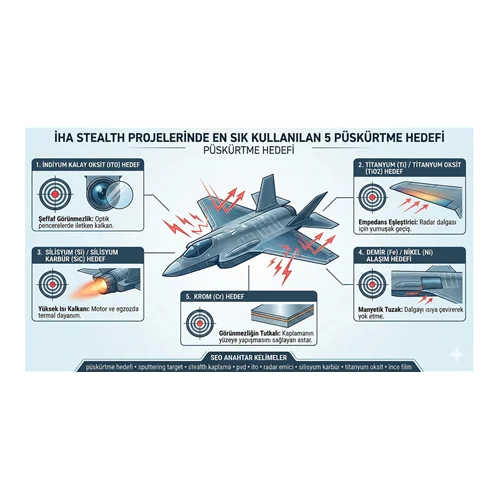 İHA Stealth Projelerinde En Sık Kullanılan 5 Püskürtme Hedefi.
