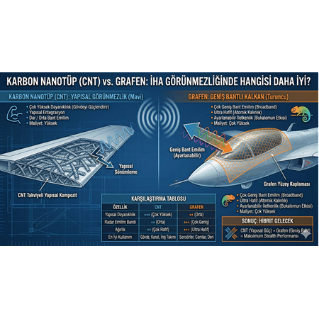Karbon Nanotüp ve Grafen: İHA Görünmezliğinde Hangisi Daha İyi?