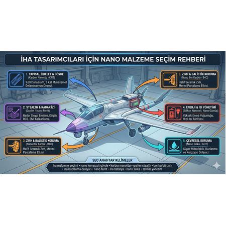 İHA Tasarımcıları İçin Nano Malzeme Seçim Rehberi