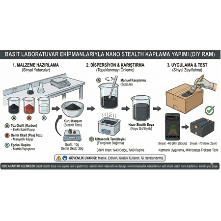 Basit Laboratuvar Ekipmanlarıyla Nano Stealth Kaplama Yapımı