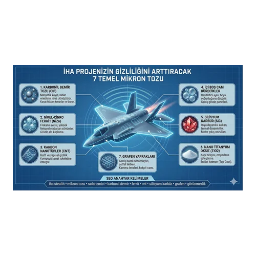 İHA Projenizin Gizliliğini Arttıracak 7 Temel Mikron Tozu