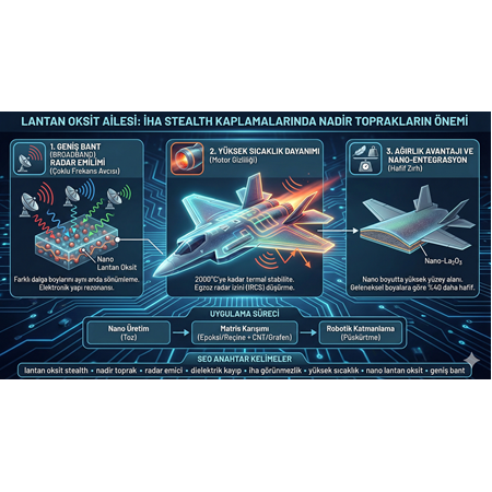 Lantan Oksit Ailesi: İHA Stealth Kaplamalarında Nadir Toprakların Önemi