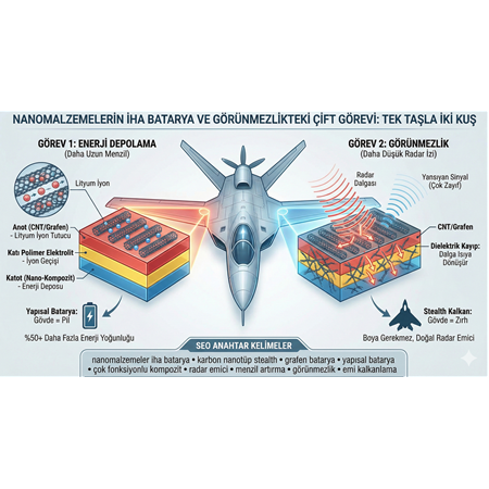 Nanomalzemelerin İHA Batarya ve Görünmezlikteki Çift Görevi