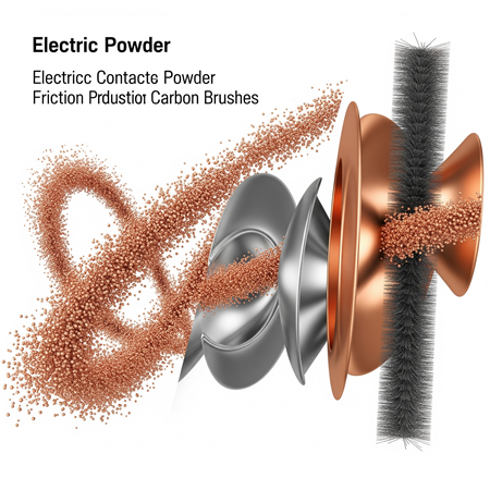Elektrik Kontakları ve Karbon Fırça Üretiminde Bakır Tozunun Kritik Önemi