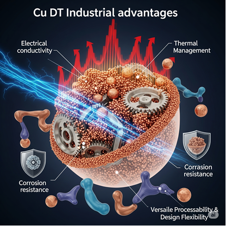 Cu DT Bakır Tozunun 5 Endüstriyel Avantajı: İletkenlikten Korozyon Direncine