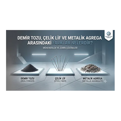 Demir Tozu, Çelik Lif ve Metalik Agrega Arasındaki Farklar Nelerdir?