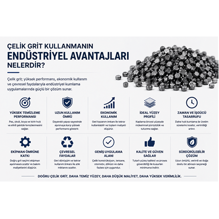 Çelik Grit Kullanmanın Endüstriyel Avantajları Nelerdir?
