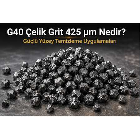 G40 Çelik Grit 425 µm Nedir? Güçlü Yüzey Temizleme Uygulamaları