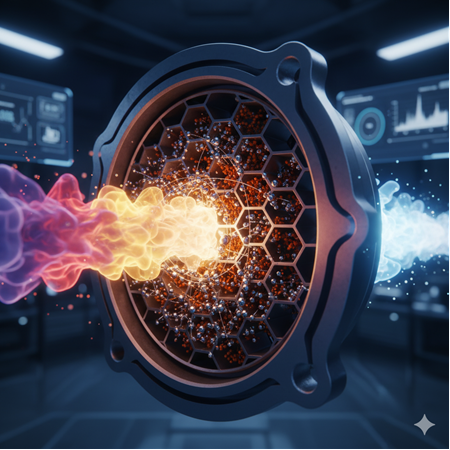 Ceria destekli nanoplatinum katalizörlerle yakıt verimliliği artırma çalışmaları