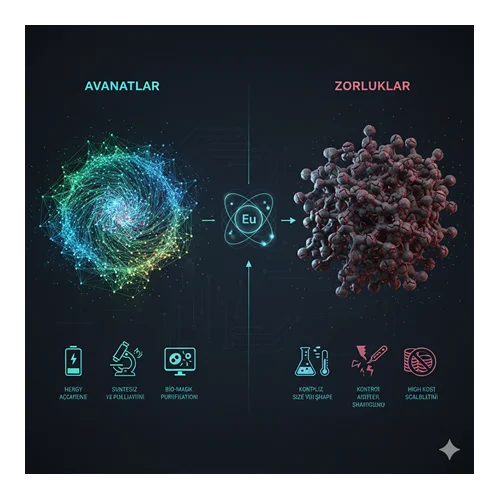 Europium fosforlarının nano-boyutta hazırlanması: avantajlar ve zorluklar