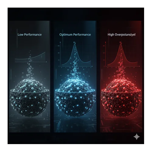 Lanthanum-doped elektrokatalizörlerin hidrojen gelişim reaksiyonunda performansı