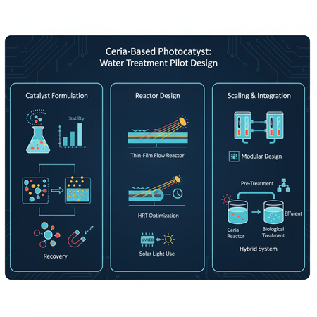 Ceria tabanlı fotokatalizörlerin gerçek dünya su arıtma pilotları: tasarım önerileri