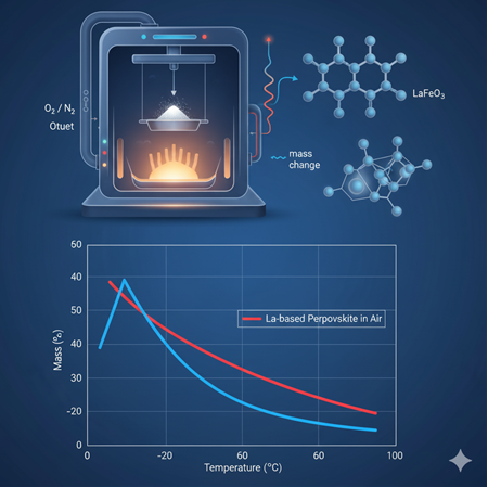 Lanthanum ve cerium bazlı malzemelerin yüksek sıcaklık davranışı: TGA örnekleri