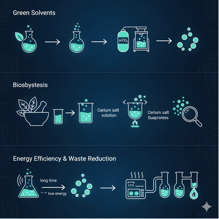 Ceria nanopartiküllerinin üretiminde yeşil kimya yaklaşımları