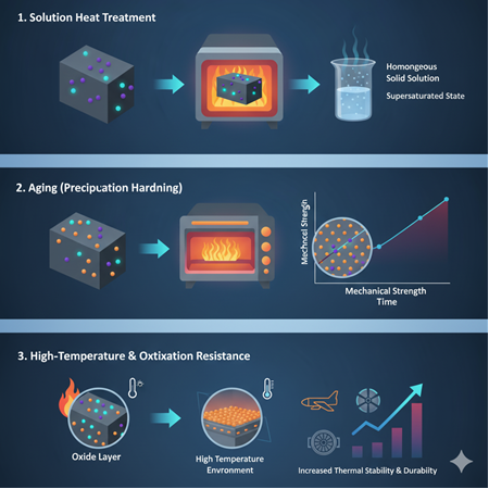 Yttrium ve scandium bazlı alaşımlar için ısıl işlem optimizasyonu