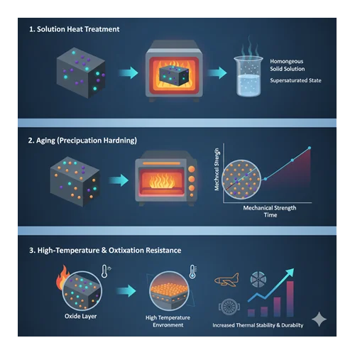 Yttrium ve scandium bazlı alaşımlar için ısıl işlem optimizasyonu