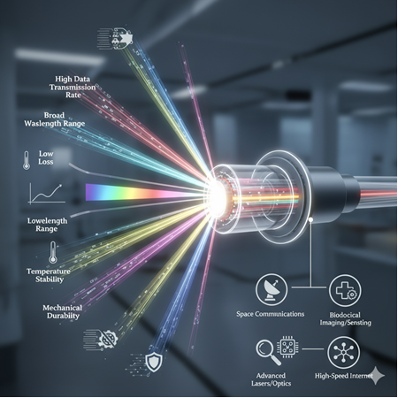 Yttrium-oxide temelli optik fiber uygulamaları: performans kriterleri