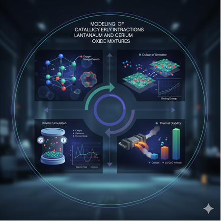 Lanthanum ve cerium karışımlarının katalitik etkileşimlerinin modellenmesi