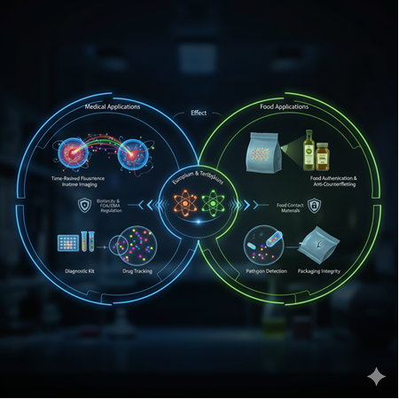 Europium ve terbium fosforlarının gıda/medikal uygulamalarda yeri var mı? (etki ve düzenleme)