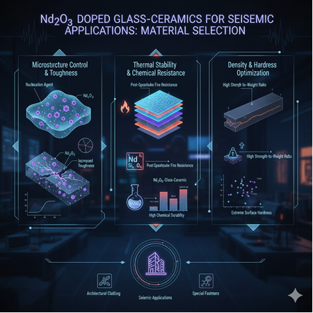 Nd²O³ katkılı cam-seramiklerin sismik dayanım uygulamaları: malzeme seçimi