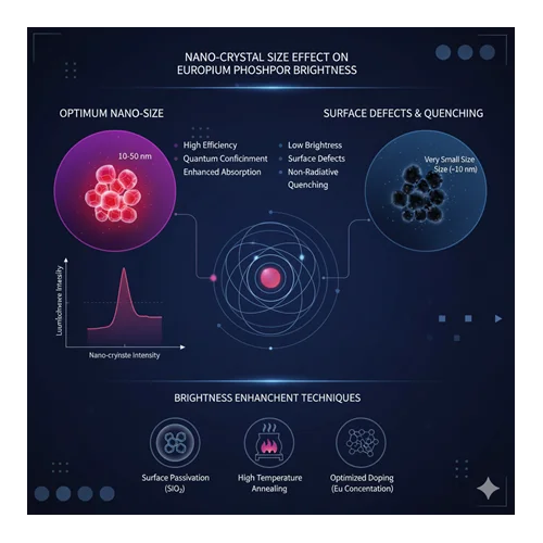 Europium fosforlarında nano-kristal boyutunun parlaklığa etkisi