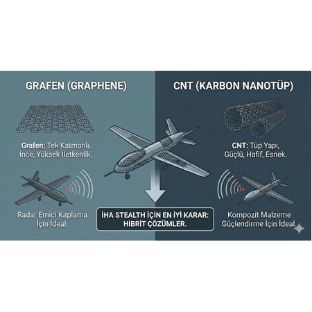 Grafen mi, CNT mi? İHA Stealth İçin En İyi Karbon Ailesi Kararı
