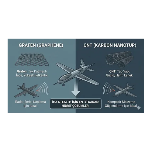 Grafen mi, CNT mi? İHA Stealth İçin En İyi Karbon Ailesi Kararı