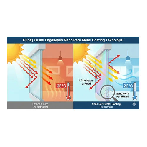 Güneş Isısını %X’e Kadar Engelleyen Nano Rare Metal Coating Nedir?