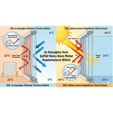 Isı Kaçağına Son: Şeffaf Nano Rare Metal Kaplamaların Bilimi